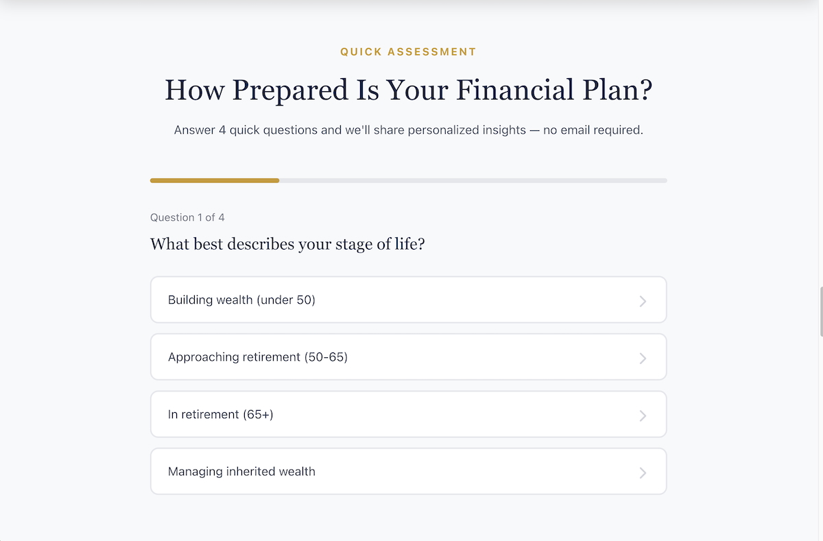 4-question interactive assessment